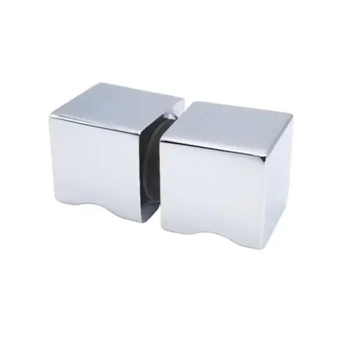 Modern Square Style Back to Back Shower Door Knob-Chrome Modern Square Style Back to Back Shower Door Knob-Chrome