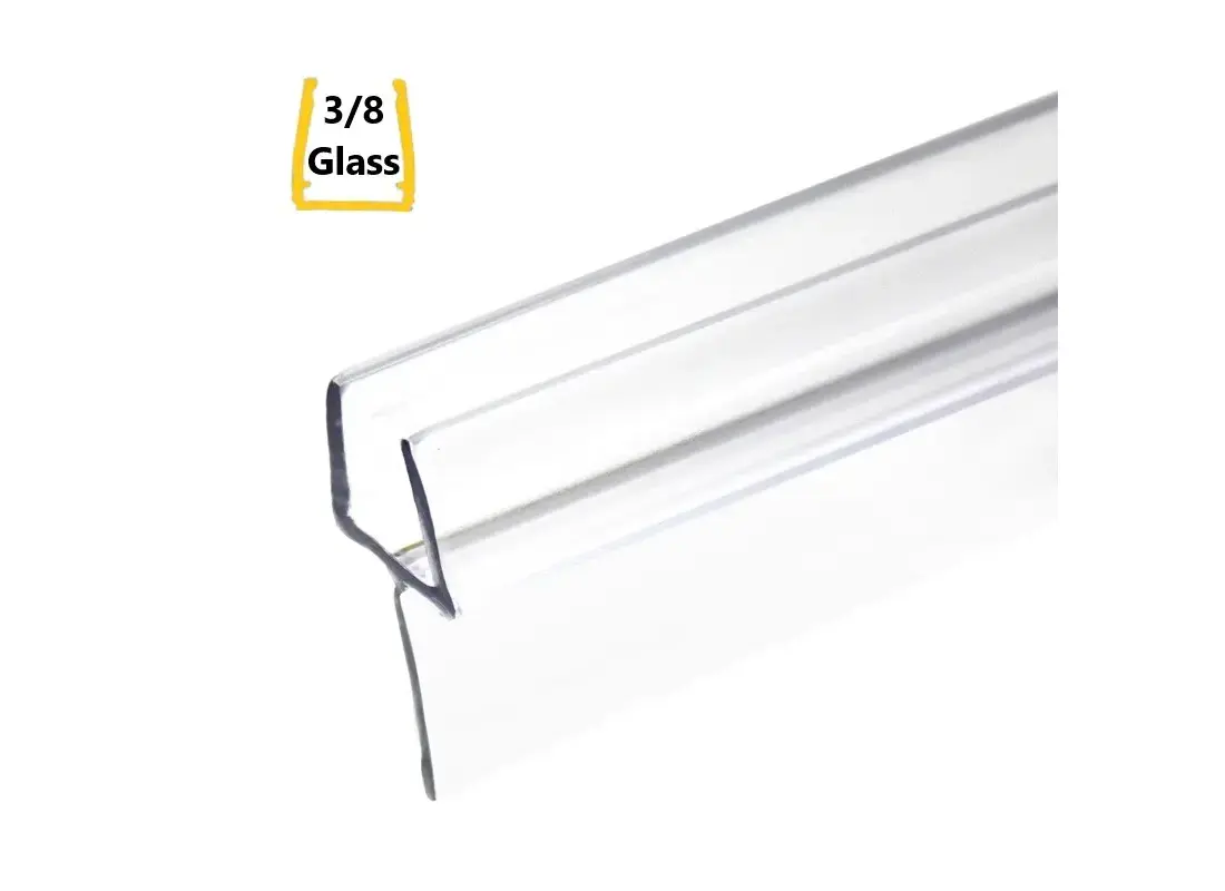 SGS PVC-04-38-XCP10 Shower Door Single Fin Seal Clear - 95