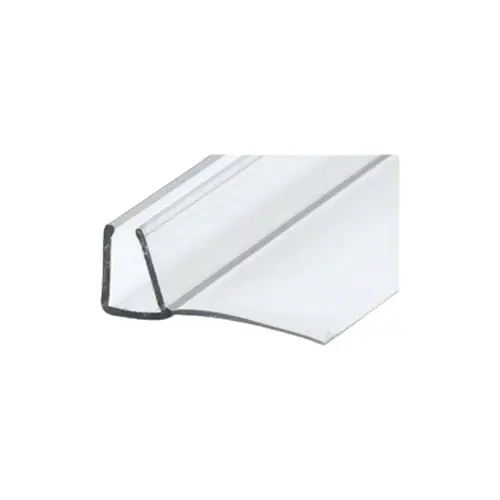 Shower Door 'U' with 90 degree 1" Vinyl Fin Seal 95" Length