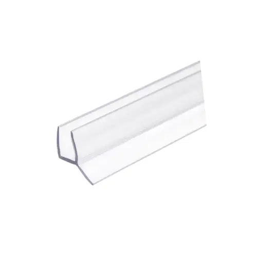 135 degree Shower Door Soft Fin Edge Seal for 3/8" Thick Glass 95" Length