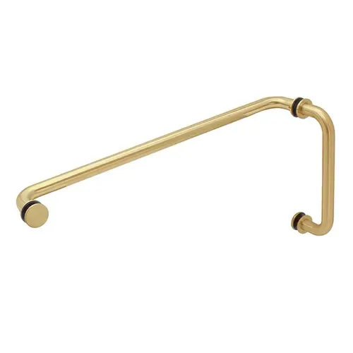 6" x 18" Traditional Pull Handle Towel Bar Combo Brushed Gold 6" x 18" Traditional Pull Handle Towel Bar Combo Brushed Gold