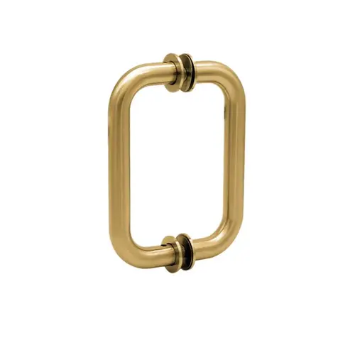 Traditional Back to Back Tubular Pull Handle-Brushed Gold-6"