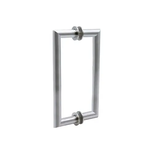 Mitered Corner Back to Back Pull Handle-Brushed Nickel/6" Mitered Corner Back to Back Pull Handle-Brushed Nickel/6"
