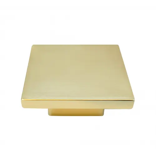 Strategic Brands 2 Square Knob - 16mm c/c Metro - Satin Brass 41904