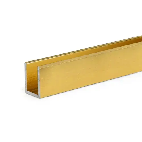 Brushed Gold STANDARD U-CHANNEL 95" Length