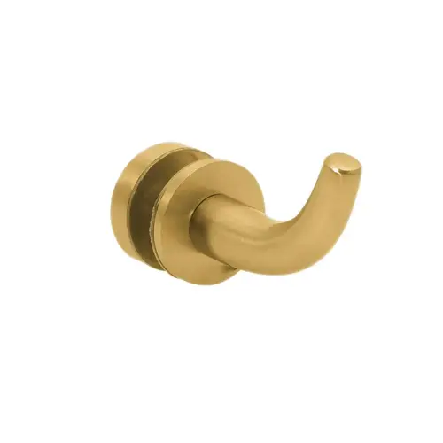 Thru Glass Robe Hook-Brushed Gold