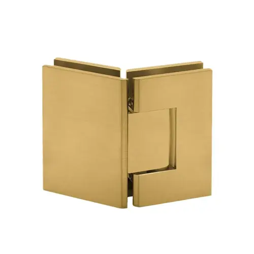 135 degree Glass to Glass Hinge Brushed Gold 135 degree Glass to Glass Hinge Brushed Gold