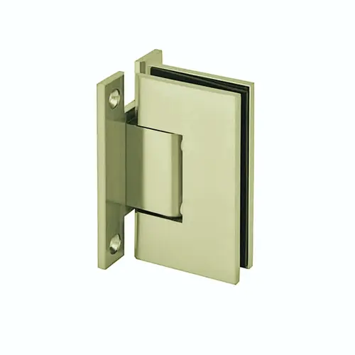 Wall to Glass "H" Back Plate Hinge Brushed Bronze
