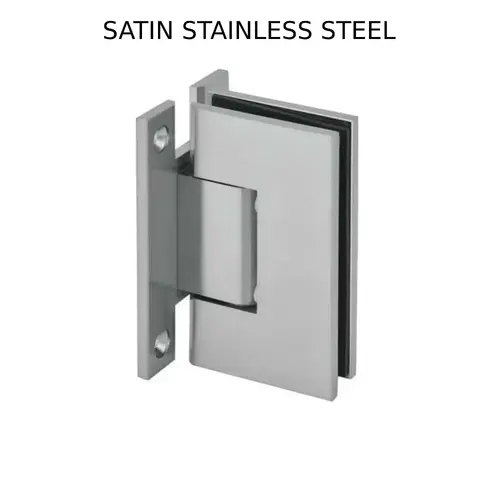 Wall to Glass "H" Back Plate Hinge-SSS-Brushed Nickel Wall to Glass "H" Back Plate Hinge-SSS-Brushed Nickel
