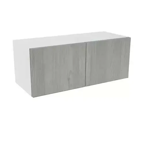 Cambridge Threespine 30W x 24H x 12"D Bridge Cabinet Grey Nordic Wood