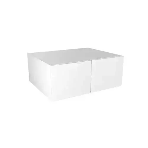 Cambridge Threespine Cabinet above Fridge 36W x24H x 24"D White Gloss