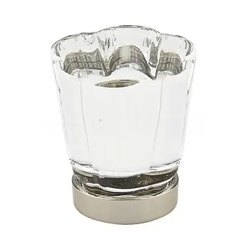 Forza 1-1/4" Crystal Cabinet Knob Satin Nickel Finish Forza 1-1/4" Crystal Cabinet Knob Satin Nickel Finish