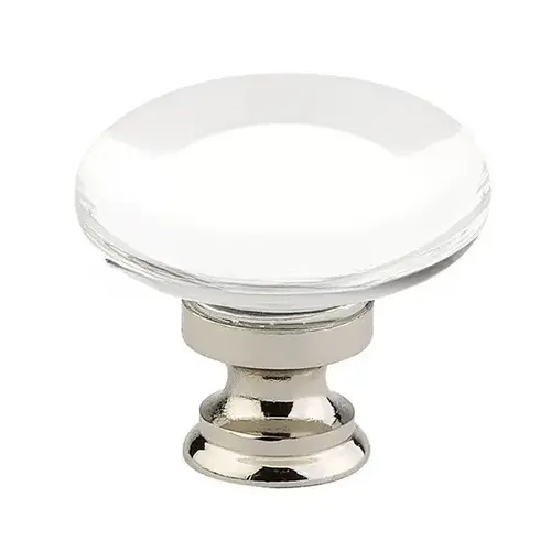 Providence 1-3/4" Crystal Cabinet Knob Satin Nickel Finish Providence 1-3/4" Crystal Cabinet Knob Satin Nickel Finish