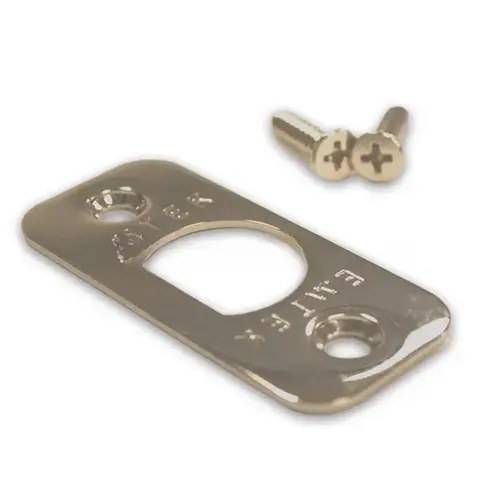 Radius Corner Faceplate and Screws for Passage or Privacy Latch Polished Nickel Lifetime Finish Radius Corner Faceplate and Screws for Passage or Privacy Latch Polished Nickel Lifetime Finish
