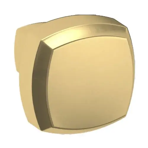 1" Square Severin A Knob Lifetime Satin Brass Finish 1" Square Severin A Knob Lifetime Satin Brass Finish