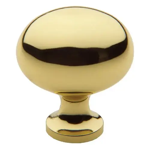 1-3/8" Oval Cabinet Knob Unlacquered Brass Finish 1-3/8" Oval Cabinet Knob Unlacquered Brass Finish