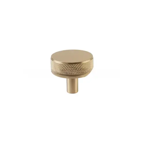 Conical Stem Knurled Knob 1-1/4" Select Cabinet Knob Satin Brass Finish Conical Stem Knurled Knob 1-1/4" Select Cabinet Knob Satin Brass Finish