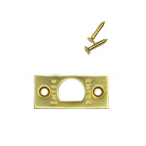 Square Corner Faceplate and Screws for Passage or Privacy Latch Polished Brass Lifetime Finish Square Corner Faceplate and Screws for Passage or Privacy Latch Polished Brass Lifetime Finish