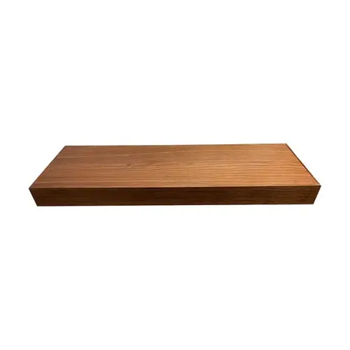 30" x 10" Floating Walnut Shelf with Two Brackets and Fasteners 30" x 10" Floating Walnut Shelf with Two Brackets and Fasteners