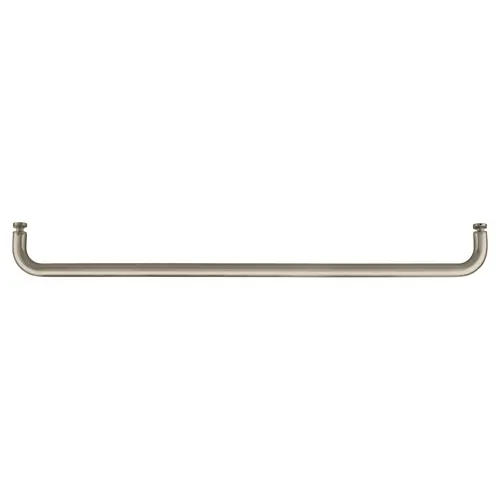 Brushed Nickel 24" BM Series Single-Sided Towel Bar Without Metal Washers Brushed Nickel 24" BM Series Single-Sided Towel Bar Without Metal Washers