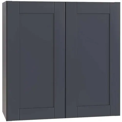 Richmond Shaker Rta Wall Cabinet Double, Valencia Blue, 30"x30"x12"