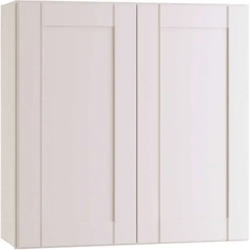 Richmond Shaker Rta Wall Cabinet, Double, Verona White, 30"x30"x12"