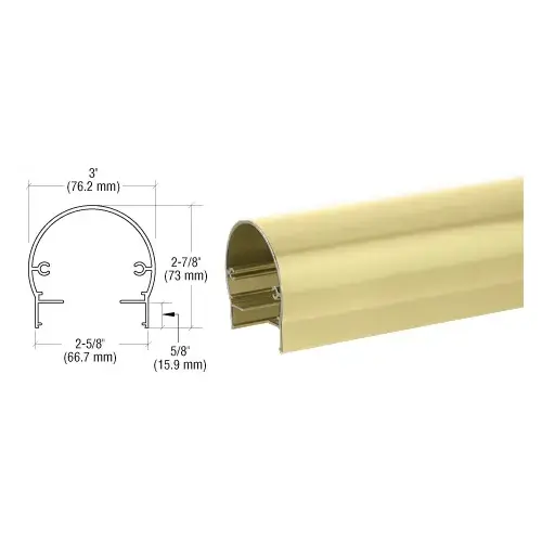 Mill Aluminum 300 Series 241" Top Rail Mill Aluminum 300 Series 241" Top Rail