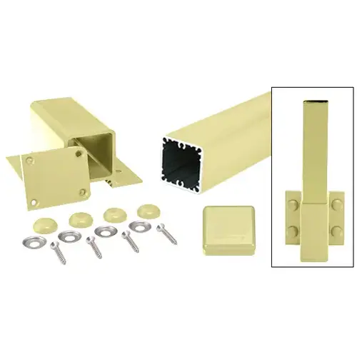 Pre-Treated Aluminum 100 Series 42" Fascia Mount Post Kit Pre-Treated Aluminum 100 Series 42" Fascia Mount Post Kit