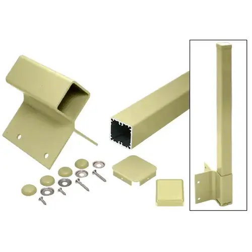 Pre-Treated Aluminum 42" 100 Series 90 degree Fascia Mount Post Kit Pre-Treated Aluminum 42" 100 Series 90 degree Fascia Mount Post Kit