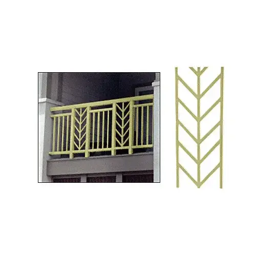 Mill Aluminum Chevron 42" Cast Infill Mill Aluminum Chevron 42" Cast Infill