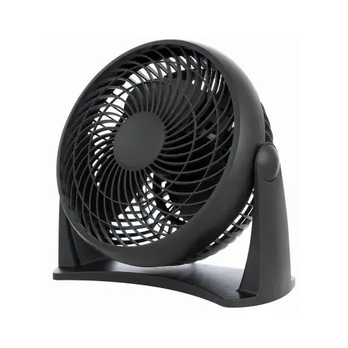 Personal Turbo Fan, 3 Speeds, Black, 8 In.
