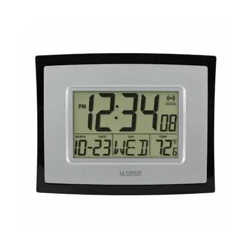 Digital Alarm Clock, Temperature, 6.8 x 8.6 In.