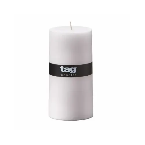 Pillar Candle, 85 Hour Burn Time, Cotton Wick, White, 3 x 6 In. Pillar Candle, 85 Hour Burn Time, Cotton Wick, White, 3 x 6 In.