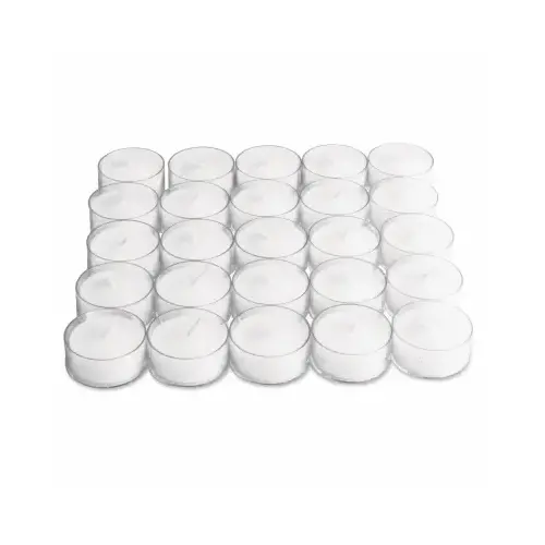 Tealight Candles, 3-Hour Burn Time, 25-Pk. Tealight Candles, 3-Hour Burn Time, 25-Pk.