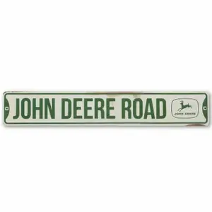 OPEN ROAD BRANDS LLC 90169062-S Metal Sign, "John Deere Road", 20 x 3 In.