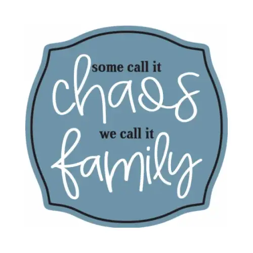 Metal Sign, "Chaos Family", 12 x 12 In.