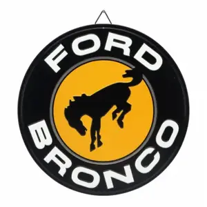 OPEN ROAD BRANDS LLC 90214564 Metal Sign, "Ford Bronco", 12 In. Round