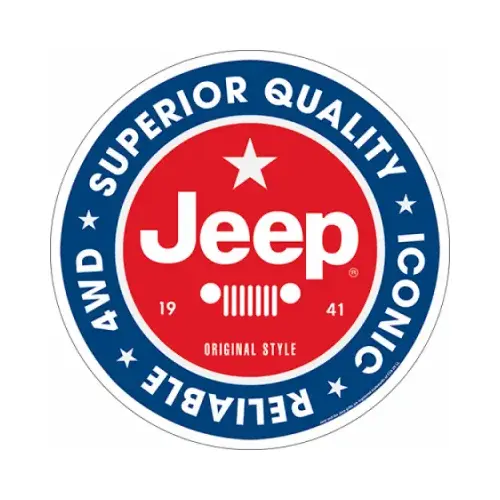 Metal Sign, "Jeep Superior Quality", 12 x 12 In. Metal Sign, "Jeep Superior Quality", 12 x 12 In.