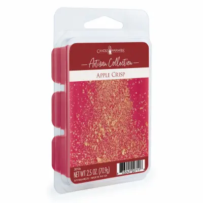 CANDLE WARMERS ETC Artisan Wax Fragrance Melt Apple Crisp 2.5 oz. 6-Ct. - pack of 12 3010S-XCP12 CANDLE WARMERS ETC Artisan Wax Fragrance Melt Apple Crisp 2.5 oz. 6-Ct. - pack of 12 3010S-XCP12