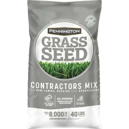Grass Seed, Contractors Mix, 40 lb Bag Grass Seed, Contractors Mix, 40 lb Bag