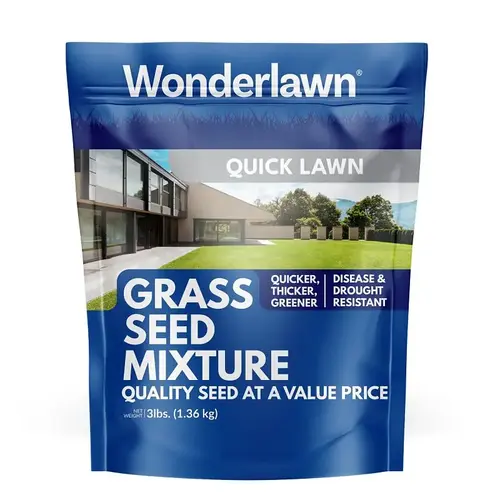 Quick Lawn 3 Lb. 900 Sq. Ft. Coverage Annual & Perennial Ryegrass Grass Seed