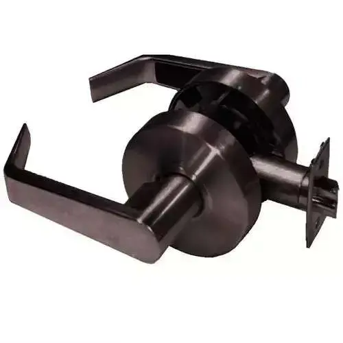 LSV Saturn Standard Duty Matte Black Grade 2 Commercial Cylindrical Passage Hall/Closet Door Handle