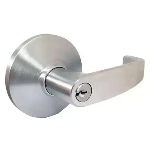 DXML Series Brushed Chrome Grade 1 Entry Mortise Lock Door Handle with Sectional Left-Handed Lever DXML Series Brushed Chrome Grade 1 Entry Mortise Lock Door Handle with Sectional Left-Handed Lever