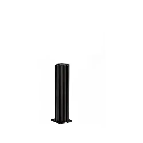 Matte Black 12" Corner Design Series Partition Post Matte Black 12" Corner Design Series Partition Post