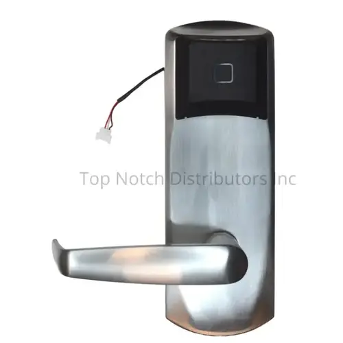 Left Hand RT Plus Standalone Utility RFID Proximity Long Lever Lockset No Deadbolt Toggle with Bluetooth Low Energy Enabled and EKO Satin Chrome Finish