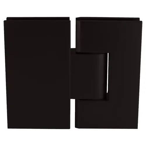 Oil Rubbed Bronze Vienna 380 Series Adjustable 180 Degree Glass-to-Glass Hinge Oil Rubbed Bronze Vienna 380 Series Adjustable 180 Degree Glass-to-Glass Hinge