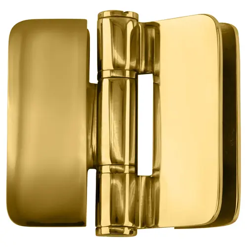 Polished Brass Zurich 01 Series 180 Degree Glass-to-Glass Outswing or Inswing Bi-Fold Hinge Polished Brass Zurich 01 Series 180 Degree Glass-to-Glass Outswing or Inswing Bi-Fold Hinge