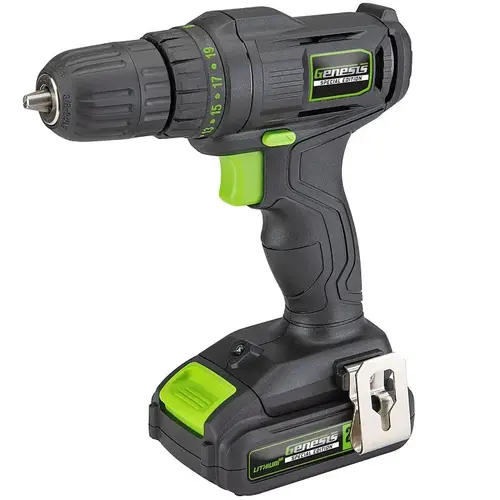 Cordless Drill and Driver, Battery Included, 20 V, 3/8 in Chuck, Keyless Chuck Cordless Drill and Driver, Battery Included, 20 V, 3/8 in Chuck, Keyless Chuck