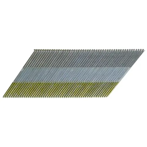 Finish Nails 2-1/2" L X 15 Ga. Angled Strip Electro Galvanized Electro Galvanized Finish Nails 2-1/2" L X 15 Ga. Angled Strip Electro Galvanized Electro Galvanized