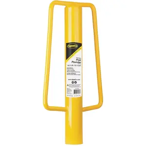 SpeeCo S16110510/500 SpeeCo S16110510 T-Post Pounder, Metal, Gray Yellow